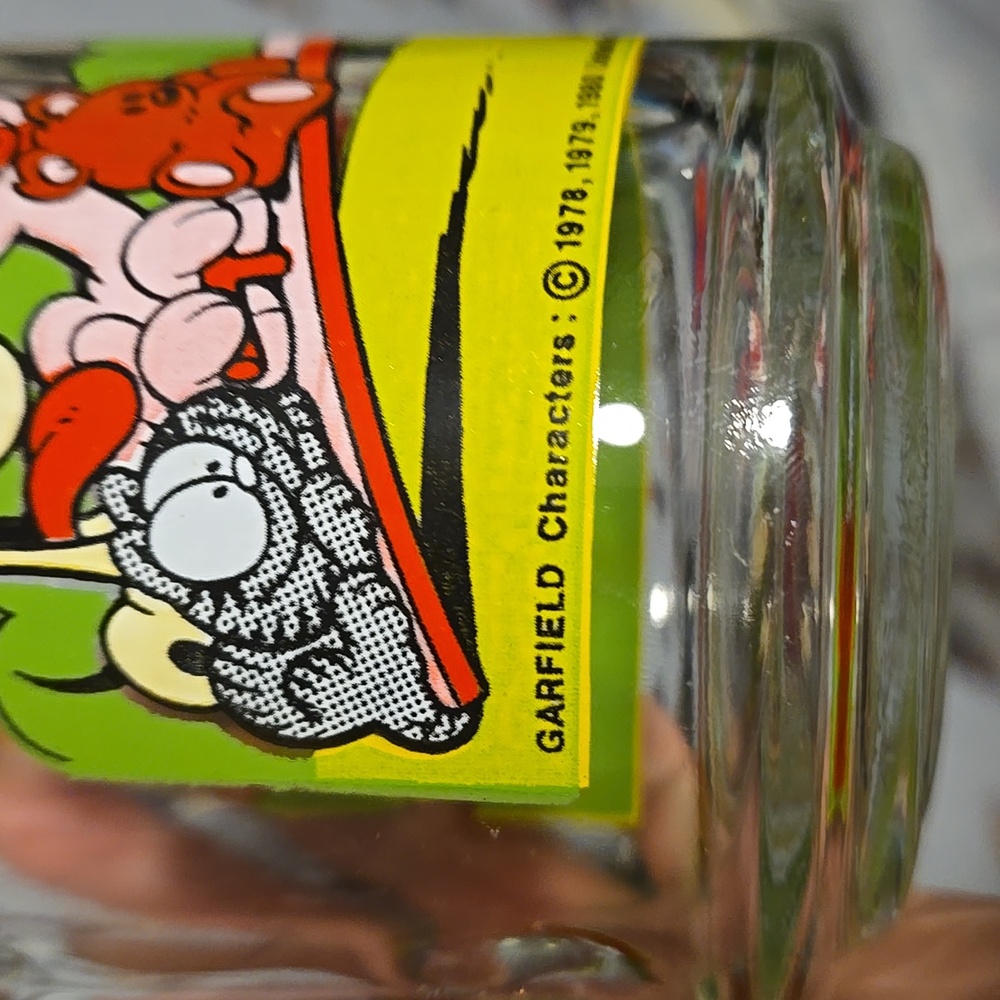 Vintage Garfield Mcdonalds Glass Mug Jim David - Picture 3 of 12